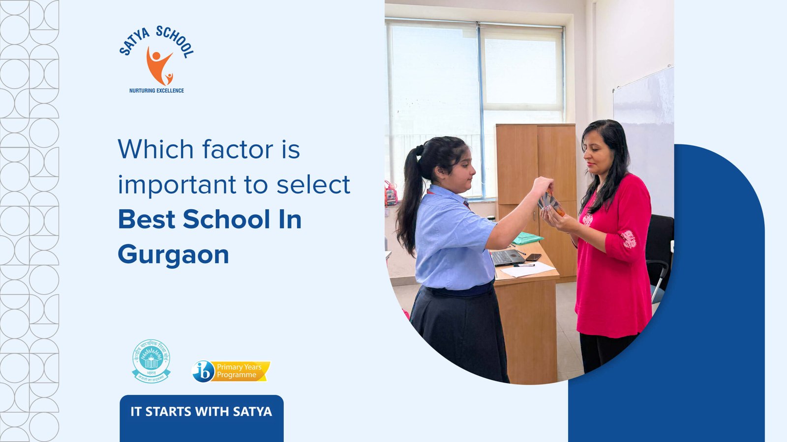 Which factor is important to select best school in gurgaon
